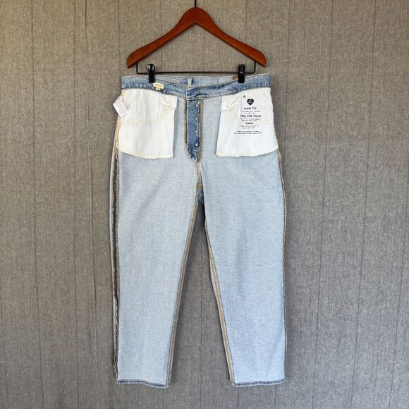 Madewell The Perfect Vintage Straight Jeans Exposed Button Fly: Sedalia Wash - Picture 9 of 15